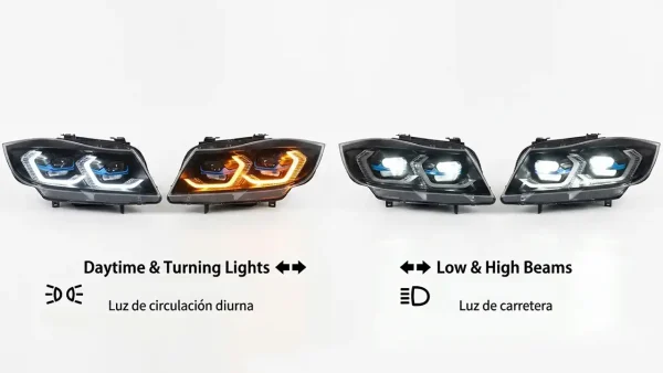 AKD LED Headlights – Modern Style for BMW E90 & E91
