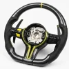 The Perfect Carbon Fiber Steering Wheel for BMW Owners Carbon Fiber BMW Steering Wheel with Bold Bright Yellow Accents