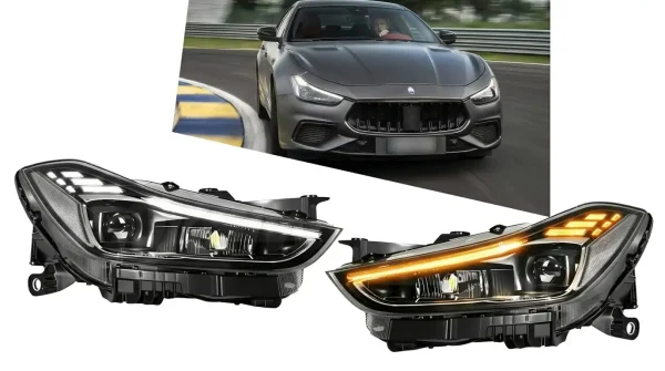 These LED Headlights Completely Transform the Maserati Ghibli